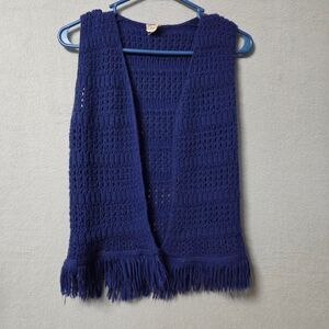 Women's Blue and Navy Gilet